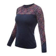 Obrázek k výrobku 5829 - SENSOR MERINO IMPRESS dámské triko dl.rukáv deep blue/origami