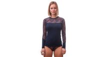 Obrázek k výrobku 5829 - SENSOR MERINO IMPRESS dámské triko dl.rukáv deep blue/origami