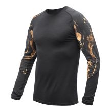 Obrázek k výrobku 6213 - SENSOR MERINO IMPRESS pánské triko dl.rukáv černá/cosmos