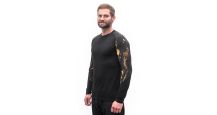 Obrázek k výrobku 6213 - SENSOR MERINO IMPRESS pánské triko dl.rukáv černá/cosmos