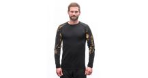 Obrázek k výrobku 6213 - SENSOR MERINO IMPRESS pánské triko dl.rukáv černá/cosmos