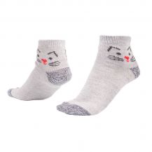 Obrázek k výrobku 3608 - Vlněné ponožky z Valašska Kočička