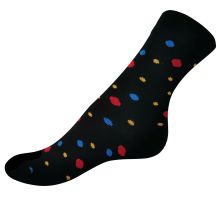 Obrázek k výrobku 4733 - VšeProBoty ponožky KREATIV PUNTÍKY černé